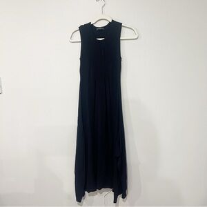 Peruvian Connection Navy Blue Knit Sleeveless Maxi Dress